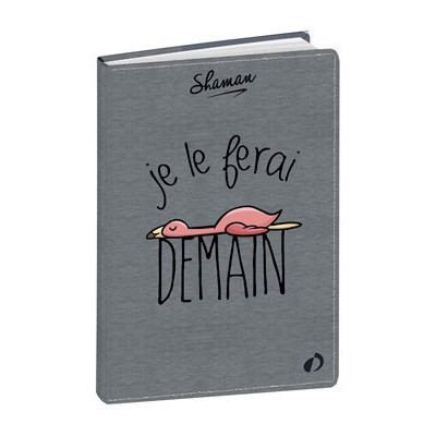 QUOVADIS - Agenda Textagenda 12x17cm Shaman - 1 jour par page - Je le ferai demain