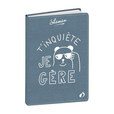 QUOVADIS - Agenda Textagenda 12x17cm Shaman - 1 jour par page - Je gere
