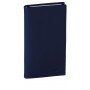 QUOVADIS - Agenda Italnote 8,8x17cm cuir pleine fleur Montebello - 1 semaine sur 1 page Horizontal+NOTE - Bleu Marine