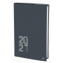 QUOVADIS - Agenda Texthebdo 16x24cm Touch - 1 semaine sur 2 pages Horizontal - Gris anthracite