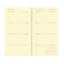 QUOVADIS - Recharge Planorizon 8,8x17cm  - 1 semaine sur 2 pages Horizontal
