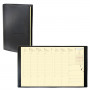 QUOVADIS - Agenda PRESIDENT Prestige avec répertoire couverture Soho noir ébène 21x27cm - 1 semaine sur 2 pages