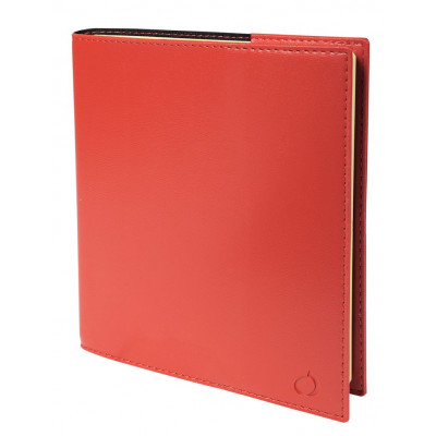 QUOVADIS - Agenda Note 16S 16x16cm Soho - 1 semaine sur 1 page Horizontal+NOTE - Rouge Dali