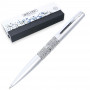 ONLINE - Stylo bille cristaux SWAROVSKI - argent - M (0,5 mm) - NOIR