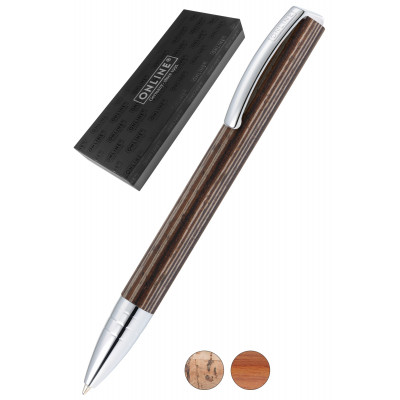 ONLINE - Stylo bille African Maroon bois wawa - marron - M (0,5 mm) - NOIR