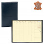 QUOVADIS - Agenda MINISTRE Prestige cuir pleine fleur Montebello noir 16x24cm - 1 semaine sur 2 pages