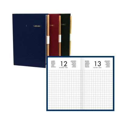 LECAS - Agenda Chantier - 1 jour par page 13 x 8 cm (COULEURS ALEATOIRES)
