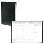 QUOVADIS - Agenda de poche RANDONNEE couverture Impala noir 9x12,5cm - 1 semaine sur 2 pages