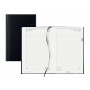 BREPOLS -Agenda format carré 13.3 x 20.8 cm - Règlure travers - Couverture noire - 1 jour par page