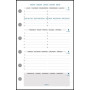 EXACOMPTA - Recharge agenda Exatime 14 - 8x12cm - 1 semaine sur 2 pages - HORIZONTAL