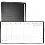 QUOVADIS - Agenda Direction® couverture Impala noir 24x24cm - 1 semaine sur 2 pages