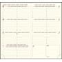 EXACOMPTA - Intérieur de rechange de semainier de poche Eurotime 16 tranche or répertoire et atlas - 160 x 85 mm