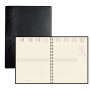 EXACOMPTA - Agenda Semainiers de bureau Eurotime 27S spirale multilingue Barbara répertoire noir - 270 x 210 mm