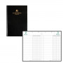 EXACOMPTA - Agenda carré recettes-dépenses perpétuel noir - 210 x 135 mm