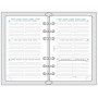 EXACOMPTA - Recharge Exatime 17 - 1 semaine sur 2 pages horizontal - 172x105mm