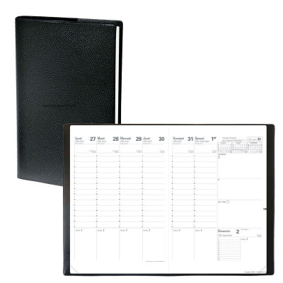 QUOVADIS - Agenda Planning SD 18 x 24 cm 16 mois -  1 semaine sur 2 pages