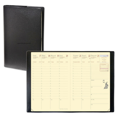 QUOVADIS - Agenda Affaires «Prestige» 10 x 15 cm - 1 semaine sur 2 pages