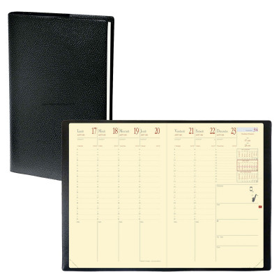 QUOVADIS - Agenda Ministre «Prestige» 16 x 24 cm - 1 semaine sur 2 pages