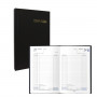 BREPOLS -Agenda Perpétuel de caisse Journalier 13.3x21 noir