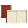 BREPOLS -Agenda Timing - 17,2x22cm - 1 semaine sur 2 pages couverture brun Palermo