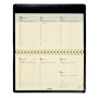 BREPOLS -Agenda Omniplan à spirales - 9x16cm - 1 semaine sur 2 pages à l\'horizontal couverture noir Capri