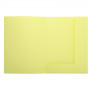 50x Chemises 2 rabats EXACOMPTA - SUPER 250 - 210g - 24x32cm - JAUNE