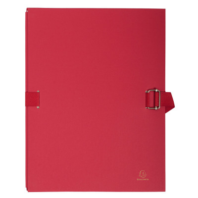 Chemise dos extensible EXACOMPTA - à sangle sans rabat - 24x32cm - ROUGE