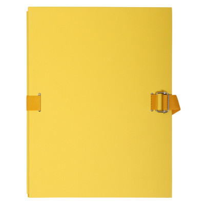 Chemise dos extensible EXACOMPTA - à sangle sans rabat - 24x32cm - JAUNE