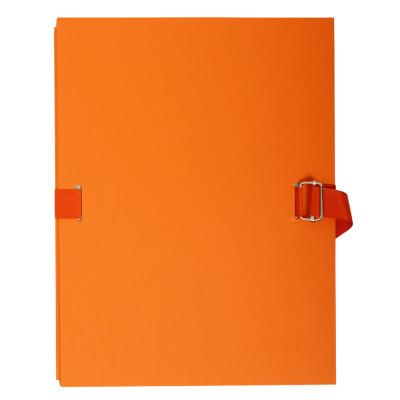 Chemise dos extensible EXACOMPTA - à sangle sans rabat - 24x32cm - ORANGE