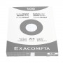 100x Fiches bristol EXACOMPTA - 21x29,7cm A4- (petits carreaux) 5x5mm - BLANC