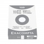 100x Fiches bristol EXACOMPTA - 10,5x14,8cm A6- (petits carreaux) 5x5mm - BLANC