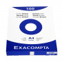 100x Fiches bristol EXACOMPTA - 21x29,7cm A4 UNI - BLANC