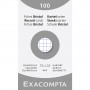 100x Fiches bristol EXACOMPTA - 7,5x12,5cm- (petits carreaux) 5x5mm - BLANC