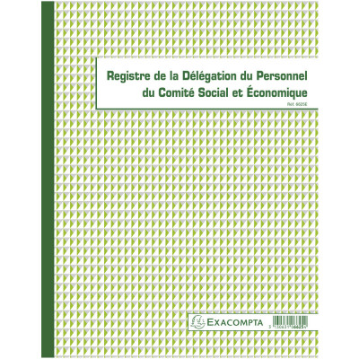 EXACOMPTA Piqûre \"Registre de la délégation du personnel CSE