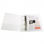 Classeur personnalisable 4 anneaux A4+ EXACOMPTA Kreacover dos 40mm - BLANC