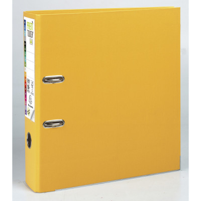 Classeur 2 anneaux levier A4 PP - EXACOMPTA - dos 80mm - JAUNE