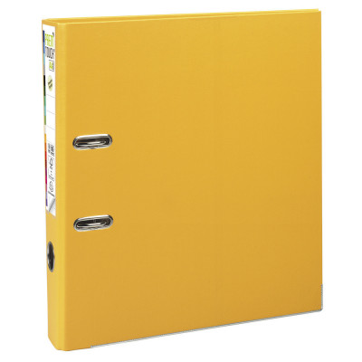 Classeur 2 anneaux levier A4 PP - EXACOMPTA - dos 50mm - JAUNE