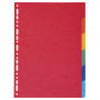 6x Intercalaires carton EXACOMPTA - 21x29,7cm - A4 (COLORIS ASSORTIS)