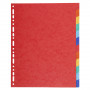 12x Intercalaires carton EXACOMPTA - 24,2x29,7cm - A4+ (COLORIS ASSORTIS)