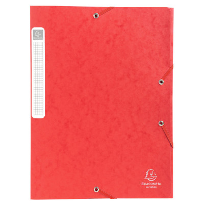 Boîte classement carton EXACOMPTA Cartobox - 24x32cm dos 40mm - ROUGE