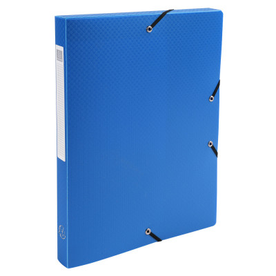 Boîte classement EXABOX Opak EXACOMPTA - 24x32cm dos 25mm - BLEU