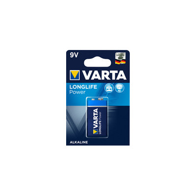 1x piles VARTA alcaline LONGLIFE Power - 9V - 1,5v