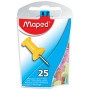 25x Punaise MAPED - 10mm - (COULEURS ASSORTIS)