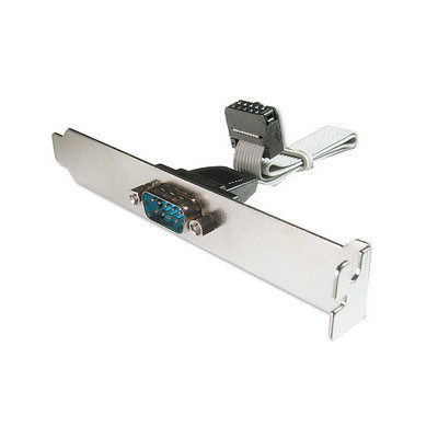 Câble adaptateur sur équerre slot 0,25 m - 9 broches Sub-D mâle - 5 broches IDC femelle - DIGITUS