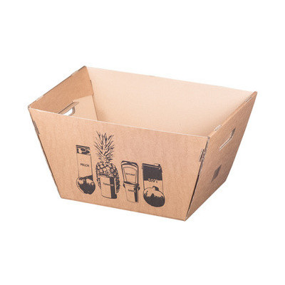 SMARTBOXPRO Panier de course en carton ondulé