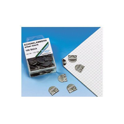 WEDO Coins de lettre, en métal brillant