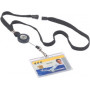 Lacet textile 10 avec enrouleur - DURABLE - NOIR