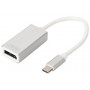 Câble adaptateur DisplayPort - USB-C blanc 20 cm- DIGITUS