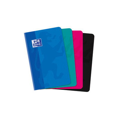 Carnet 9x14cm - OXFORD- 192ppetits carreaux 5x5mm(COULEURS ALEATOIRES)