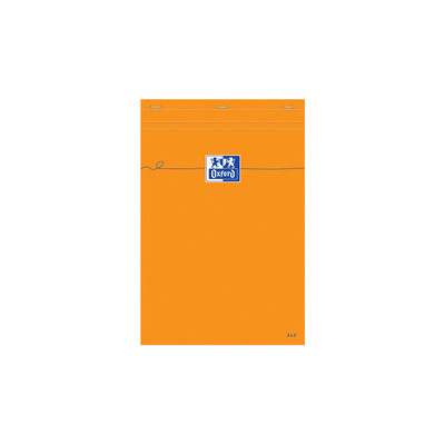 Blocs-notes 21x31,5cm - OXFORD- 80 feuilles petits carreaux 5x5mmORANGE